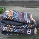 Заказать варежки темно-серый фон, желто-розовый узор. in_mittens (mittens). Ярмарка Мастеров. . Варежки Фото №3