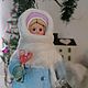 Настя. Ватная ёлочная игрушка. Елочные игрушки. Ватные игрушки ElVin.cotton.toys (ЕленаВиноградова). Ярмарка Мастеров.  Фото №6