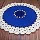 Christmas gift Mat crochet 'snowflake-2'. Carpets. knitted handmade rugs (kovrik-makrame). My Livemaster. Фото №4