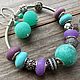  Серьги и шармы. Серьги классические. Nina-beads (Ninabeads). Ярмарка Мастеров.  Фото №6