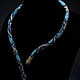 Lariat, string of beads 'Blue snake'. Lariats. IRNI. Online shopping on My Livemaster.  Фото №2