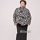 Art.4609 wide jacket with buttons woolen black and white. Jackets. MilaMi. My Livemaster. Фото №4