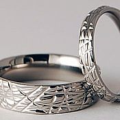 Украшения handmade. Livemaster - original item A pair of titanium rings. Handmade.