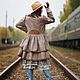  Беж и голубой. Костюмы. Елена. Бохо одежда 'Дело вкуса' (elena-delovkusa). Интернет-магазин Ярмарка Мастеров.  Фото №2