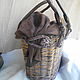 Braided bag chocolate. Basket. paperchest (paperchest). My Livemaster. Фото №4