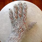 Перчатки женские из придонского натурального козьего пуха
