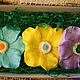 Set of handmade soap. Soap-Flowers. Gifts for March 8.
