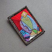 Украшения handmade. Livemaster - original item A brooch DEDICATED TO PABLO PICASSO beads, threads, cantilever. Handmade.