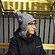 Войлочная шапка «Инопланетянка». Шапка-ушанка. Войлочный дворик. Ярмарка Мастеров.  Фото №4