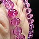 Серебро 925 пр. - длинные бусы из роскошной розовой шпинели. Бусы. Из камней. Ярмарка Мастеров.  Фото №8