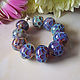 Бусины лэмпворк "Terra incognita". Бусины. Natalia Korolyuk lampwork beads. Ярмарка Мастеров.  Фото №4