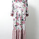 Evening dress elegant long floor-length pink-gray velvet. Dresses. Yana Levashova Fashion. My Livemaster. Фото №5
