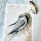 'Coastal Swallow'' watercolor painting (birds), Pictures, Korsakov,  Фото №1