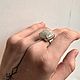 Кольцо 18 р-р с пренитом, серебро. Кольца. Miy-gems. Ярмарка Мастеров.  Фото №6
