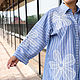 Author's striped viscose shirt with mesh applique. Shirts. NATALINI. My Livemaster. Фото №5