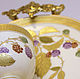 Order Painted porcelain. Tea trio 'Golden BlackBerry'. Frida Gots. Livemaster. . Tea & Coffee Sets Фото №3