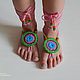 La decoración de las patas de la ' Etno '. Foot Jewelry. Modnoekhobbi. Интернет-магазин Ярмарка Мастеров.  Фото №2