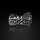 Кольцо серебро Змей Уроборос узкое с монограммой. Кольца. Aventure.Jewelry. Интернет-магазин Ярмарка Мастеров.  Фото №2