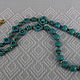 Order Long beads of howlite and hematite ' forget-me-Nots'. Magic box. Livemaster. . Necklace Фото №3