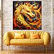 Golden Dragon Painting. Fantasy art. buy painting artist. Pictures. House of the Sun (irina-bast). Online shopping on My Livemaster.  Фото №2