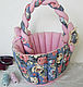 Textile basket. Candy bowl, for needlework, for small things. Basket. Elena Gavrilova. My Livemaster. Фото №5