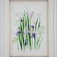 Irises. Embroidered flower pattern: embroidery with threads, ribbons, beads. Pictures. Svetlana Happy Embroidery. Online shopping on My Livemaster.  Фото №2