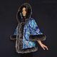 Jacket made of a scarf 'Recognition' with a hood, Outerwear Jackets, Moscow,  Фото №1