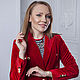 ПОСЛЕДНИЙ КРАСНЫЙ БАРХАТНЫЙ ЖАКЕТ женский. Жакеты. IRINA BRAGUTSA. Ярмарка Мастеров.  Фото №4