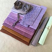 Материалы для творчества handmade. Livemaster - original item A set of fabrics cotton purple shades. Handmade.