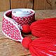 The belt is milky with red, Belts and ribbons, Bryansk,  Фото №1