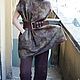 Felted tunic Brown Square. Dresses. FeltOx. Online shopping on My Livemaster.  Фото №2