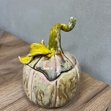 Посуда ручной работы. Ярмарка Мастеров - ручная работа Тыква керамическая. Handmade.