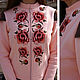 Pink jacket with zipper Peonies, warm jacket with fleece. Sweater Jackets. Lara (EnigmaStyle). My Livemaster. Фото №5