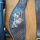 The belt of the hunter, rifle, carbine genuine leather. Straps. 'АГОРА' изделия из натуральной кожи. Online shopping on My Livemaster.  Фото №2