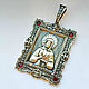 St Matrona's icon made of 925 sterling silver (I2), Wearable icon, Chelyabinsk,  Фото №1