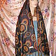 Винтаж: PASHMINA SILK палантин. Платки винтажные. ElenaMixMaster. Ярмарка Мастеров.  Фото №5
