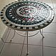 Order TABLES: Coffee table with mosaic D-60cm. Marjana. Livemaster. . Tables Фото №3