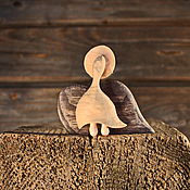 Wooden figurine:The Angel of Motherhood