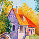 The picture of the 'Austrian mill' (oil on canvas). Pictures. Multicolor Gallery. My Livemaster. Фото №5