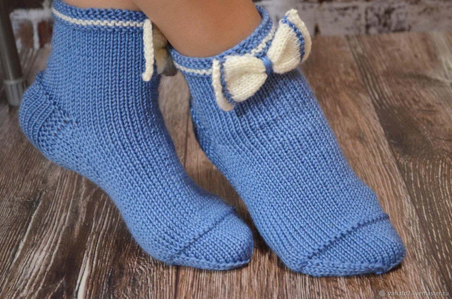 Вязание носков на спицах