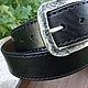 Leather belt for jeans. Straps. Marik Leather Craft. Online shopping on My Livemaster.  Фото №2