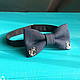 Tie Hope / dark blue bow tie with anchors, jeans, Ties, Moscow,  Фото №1