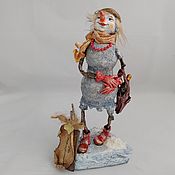 Куклы и игрушки handmade. Livemaster - original item Interior, collectible Snowman doll