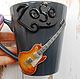 Кружка с гитарой "Les Paul" фирмы Gibson, Кружки и чашки, Екатеринбург,  Фото №1