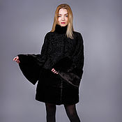 Одежда handmade. Livemaster - original item Fur coat mink with broadtail 