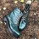 Shoes: Vogue green leather black sole. Boots. Hitarov (Hitarov). My Livemaster. Фото №4
