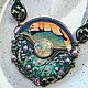 Колье "Vulpes et Cytisum"  вышивка. Колье. Julia Chernopazova Art Jewelry. Ярмарка Мастеров.  Фото №5