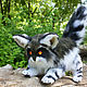 Cat-raccoon from deep space. Realistic toy still life, fantasy. Stuffed Toys. ATola. My Livemaster. Фото №4