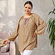 Copy of Summer blouse Mustard colour. Blouses. NATALINI. My Livemaster. Фото №6