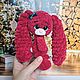  Зайка, Малиновая зайка, Маленькая зайка. Мягкие игрушки. Toys-by-panda. Ярмарка Мастеров.  Фото №5